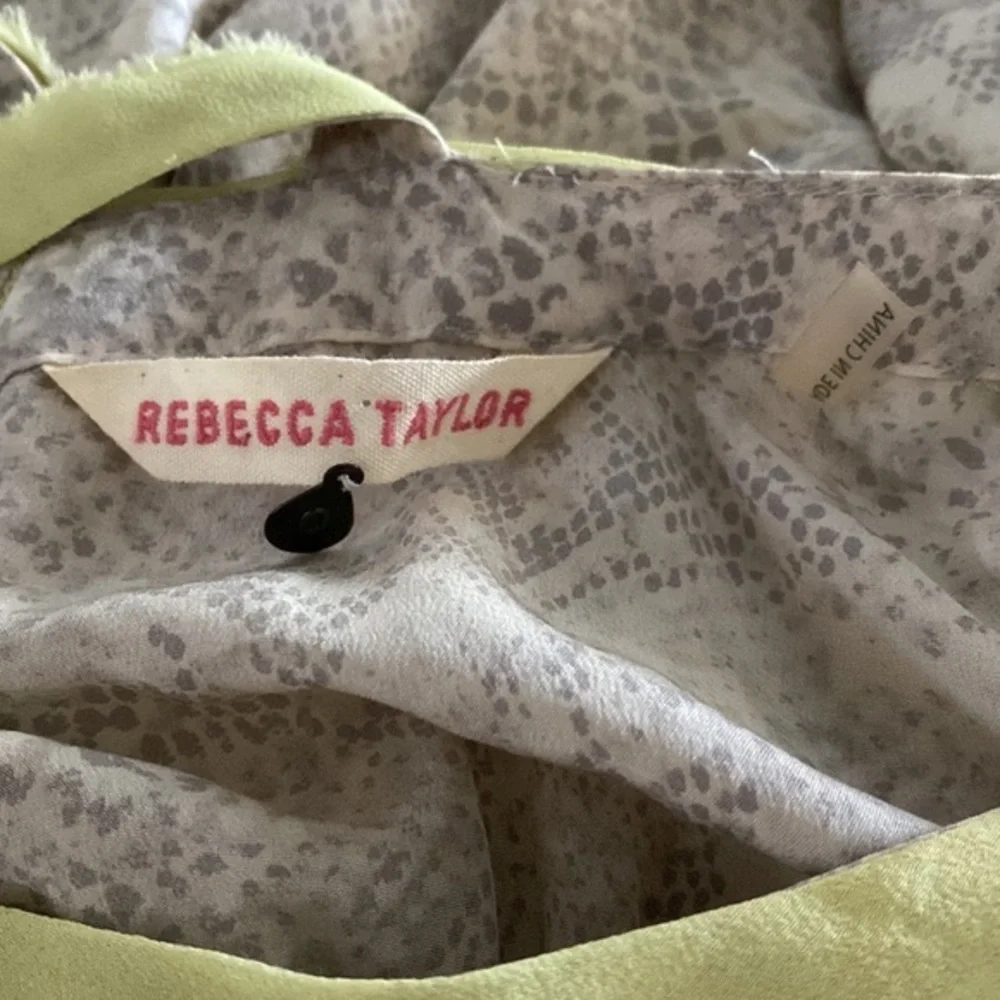 ❌SOLD❌Rebecca Taylor 100% Silk Sleeveless Flowy Dress🤍⭐️🤍 - Picture 3 of 15